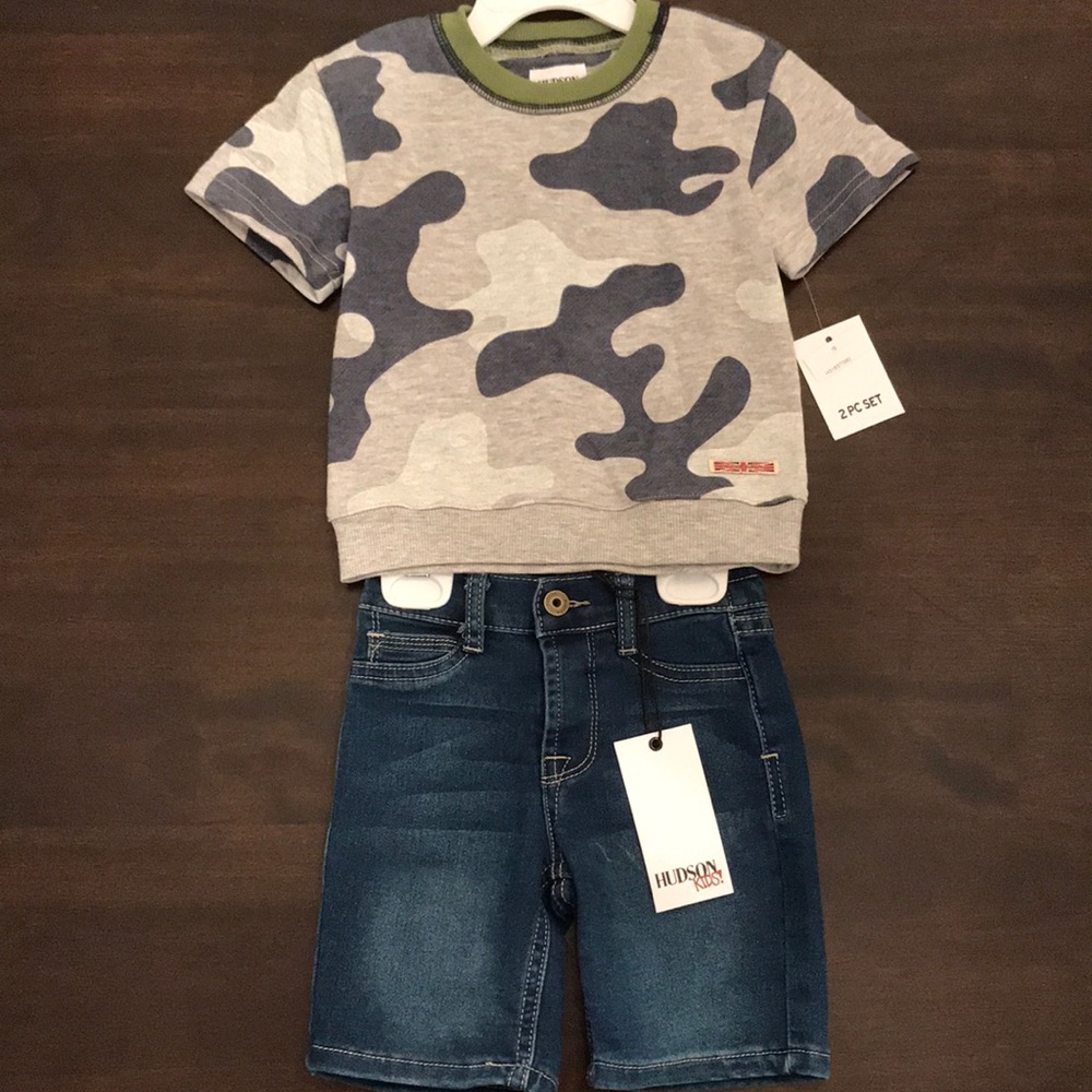 NWT Hudson Toddler Boy’s 2-pc. Camouflage Set